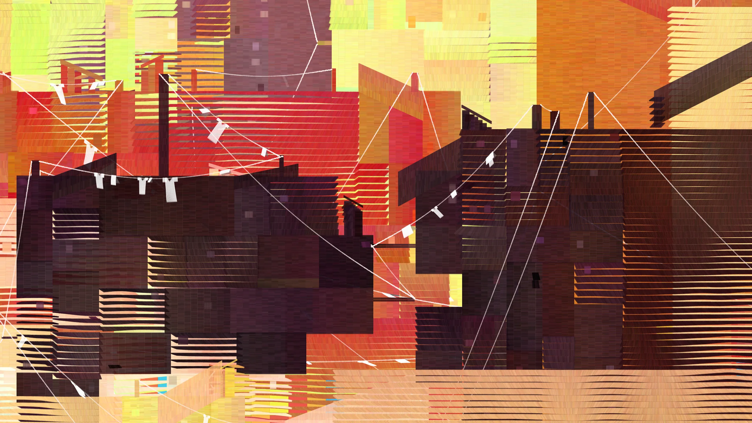 A part of the work *Linger City - Breeze*