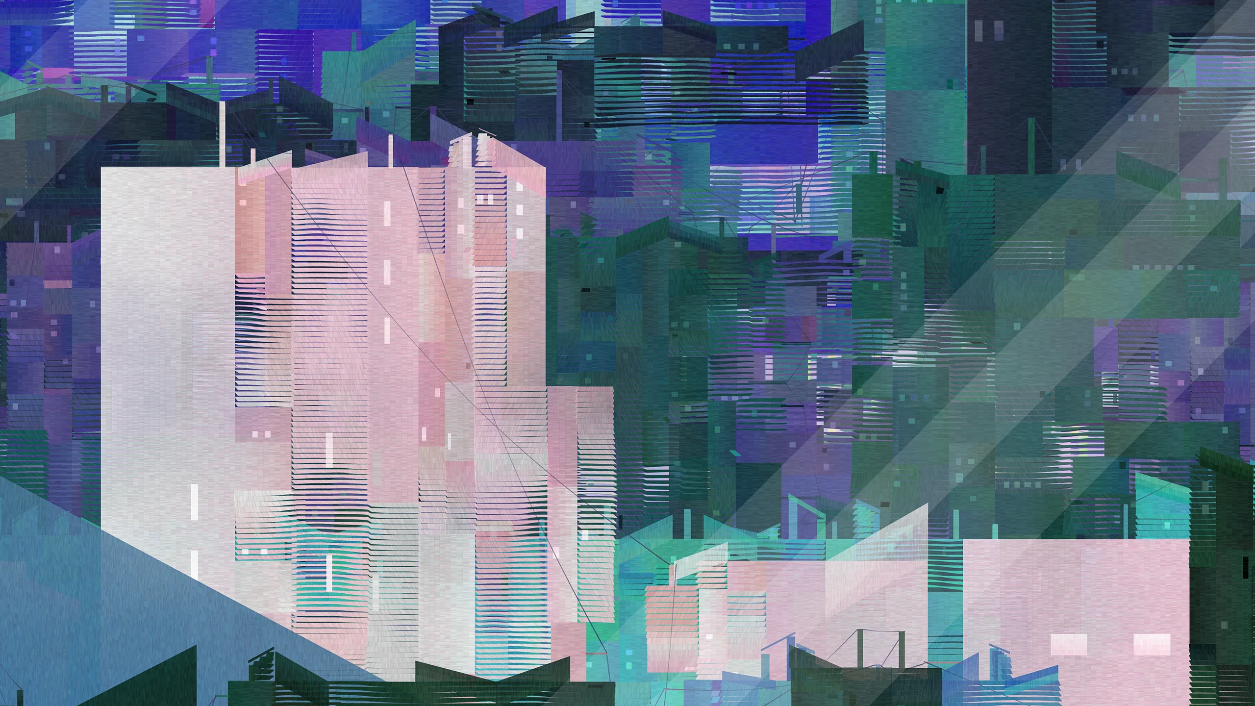 A part of the work *Linger City - Mist*