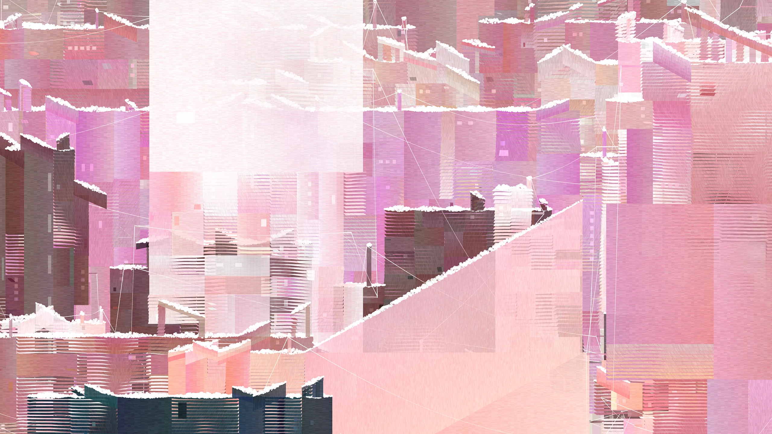 A part of the work *Linger City - Snow*